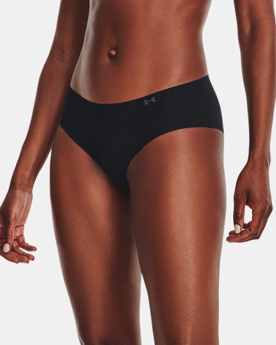 Ropa Interior UA Pure Stretch Hipster para Mujer (Paquete de 3), Black, pdpMainDesktop image number 0